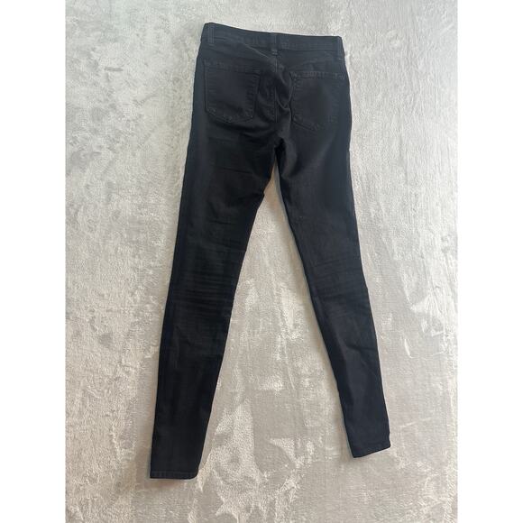 J Brand Super Skinny Jeans - Black - Size 26 - Picture 2 of 6